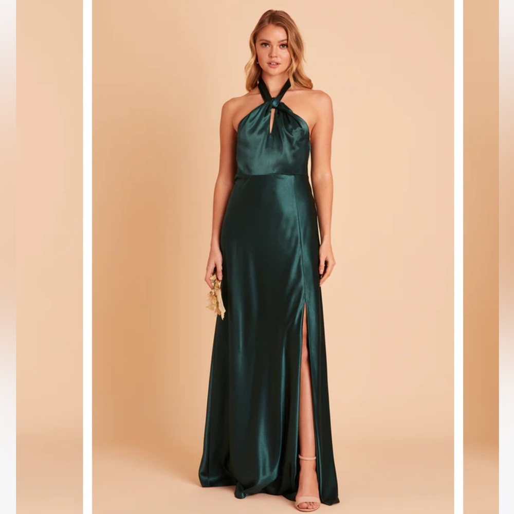 Birdy Grey Satin Monica in Emerald Size M